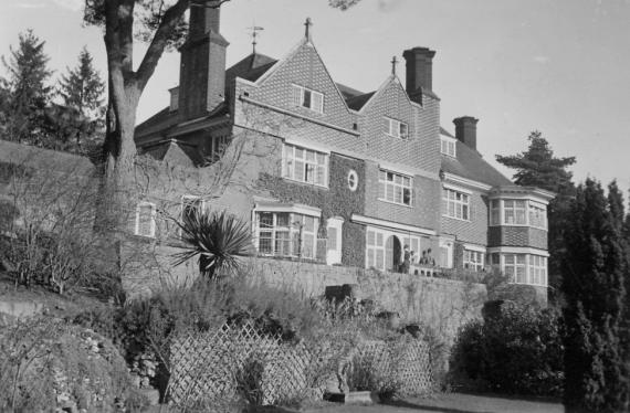 House surrounded by a garden