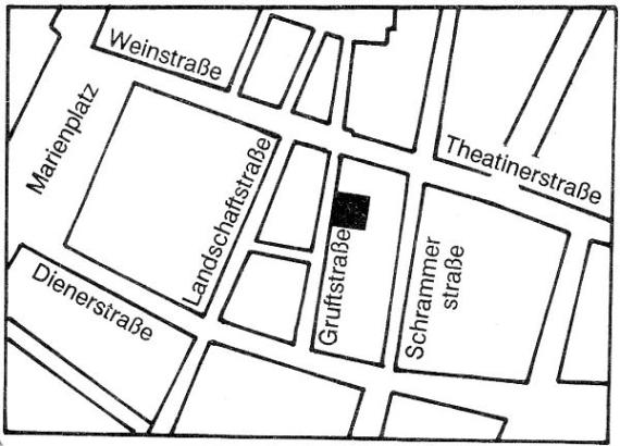 Site plan - Former location of the oldest synagogue in Munich