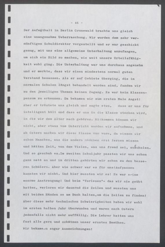 Digitized version of a page from Maria's autobiography