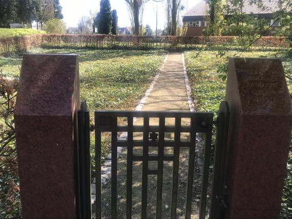 Entrance gate to the Jewish cemetery in Telgte