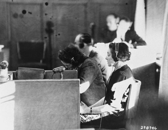 Martha Mosse testifies against Gottlob Berger, 1948