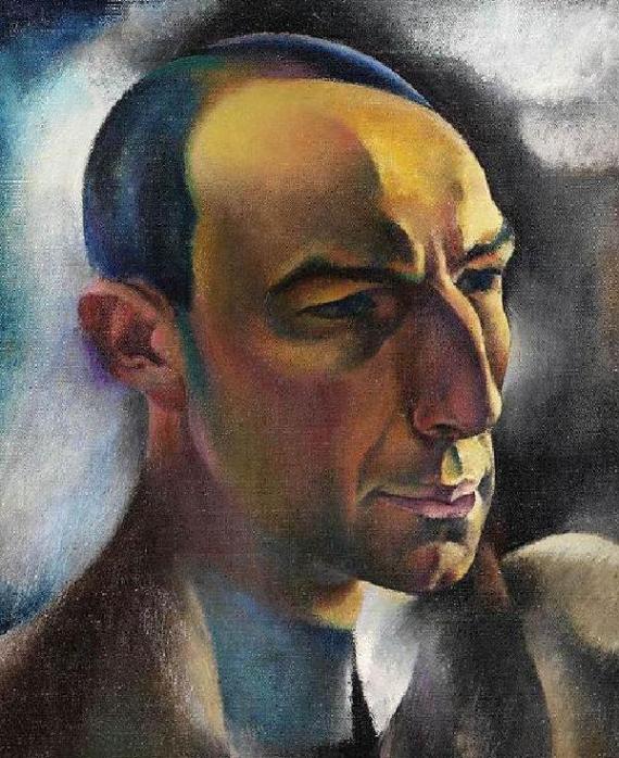 Painting of a man in three-quarter view