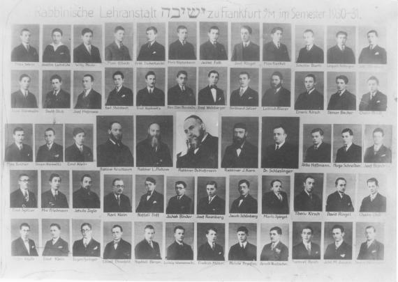 List of teachers and students who taught and studied in the yeshiva in 1930/31