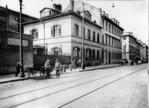 Blick in die Rechneigrabenstraße aus Osten