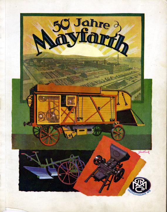 Illustration in the commemorative publication for the 50th anniversary of Ph. Mayfarth & Co.