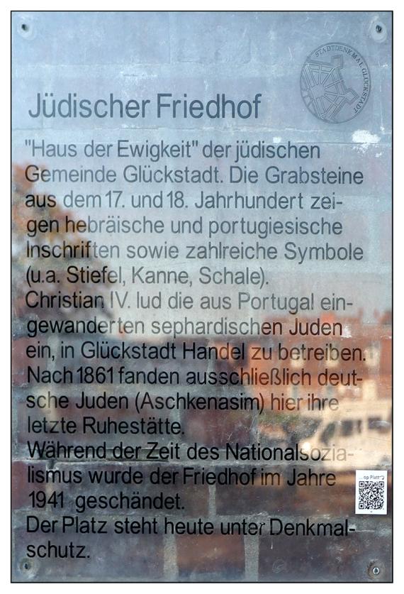 Glückstadt - Friedhof mit Gräbern jüdischer Portugiesen