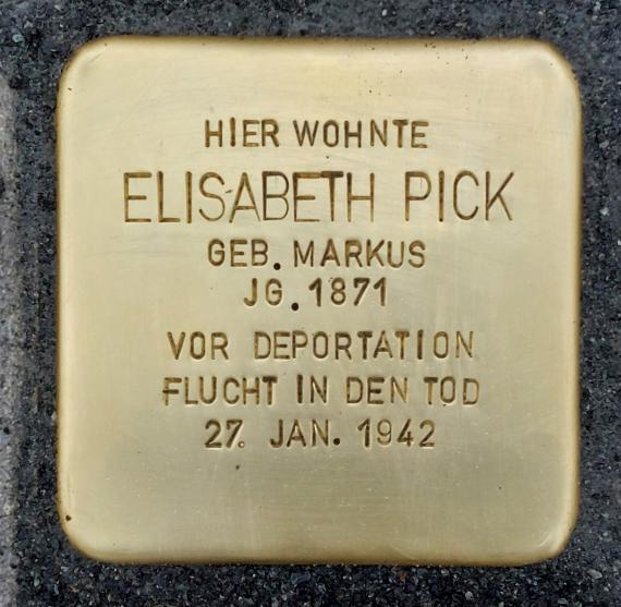 Elisabeth Pick, geb. Markus