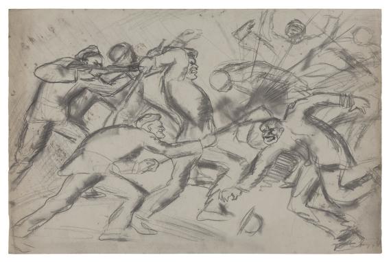 Revolution scene (sailors' uprising) 1916