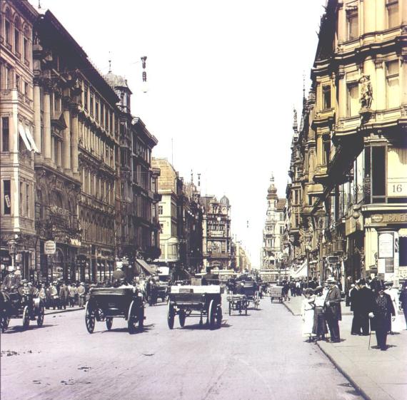 Friedrichstrasse around 1900 View to the north