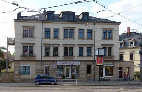 Leubener Straße 2 -hier wohnte und arbeite Joseph Fränkel