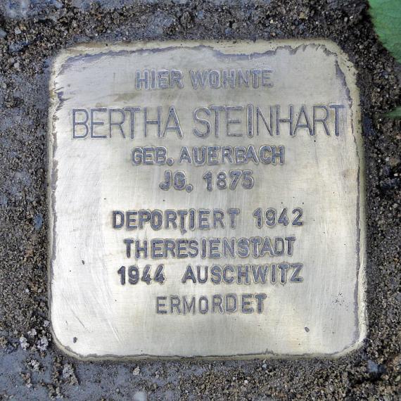 Stolperstein für Bertha Steinhart in Dresden