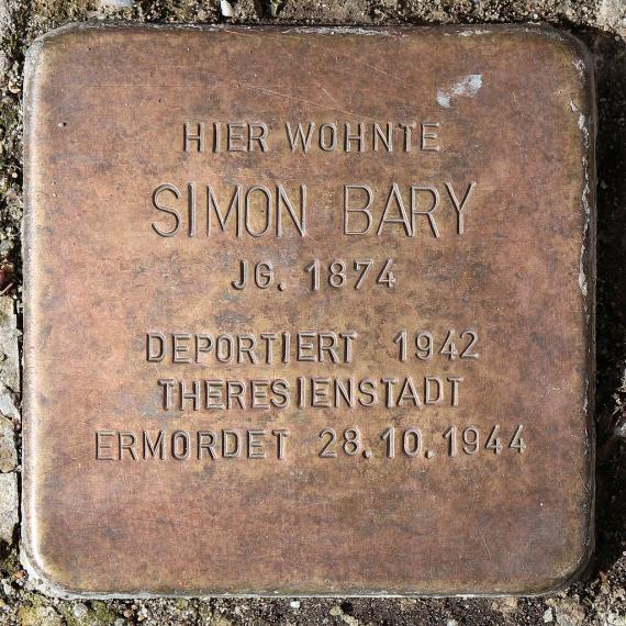 Simon Bary - Stolperstein