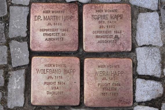 Stolpersteine Familie Hepp - Dr.-Tolberg-Straße 4a, Schönebeck (Elbe