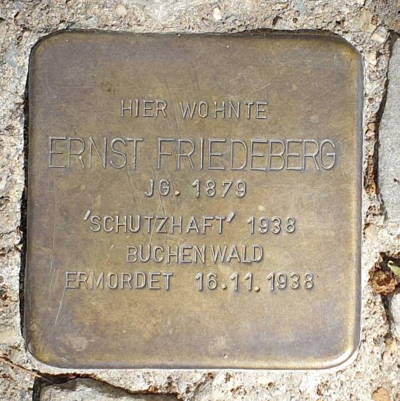 Stolperstein Ernst Friedberg