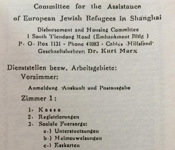Flüchtlingsdienst mit Embankment-Adresse