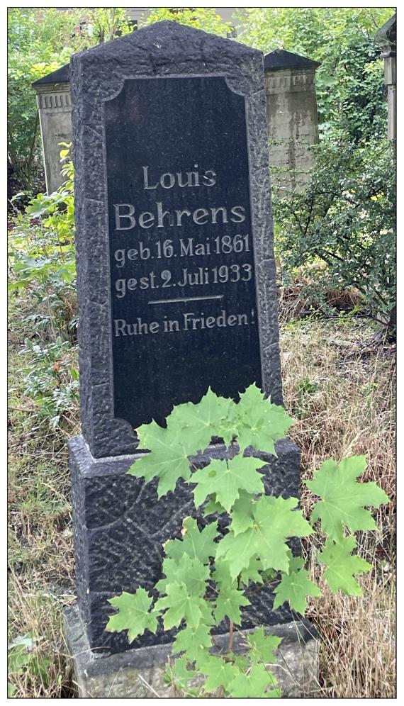 Jüdischer Friedhof Winsen (Luhe) - Stele Louis Behrens