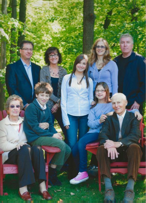 Gruppenfoto der Familie Shields