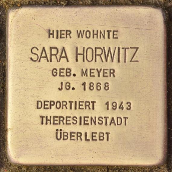 Stolperstein für Sara Horwitz