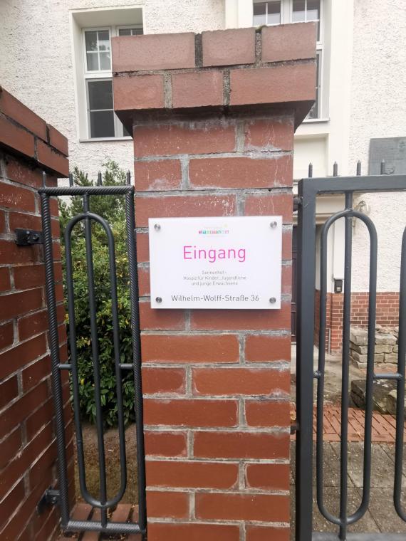 Eingangsschild