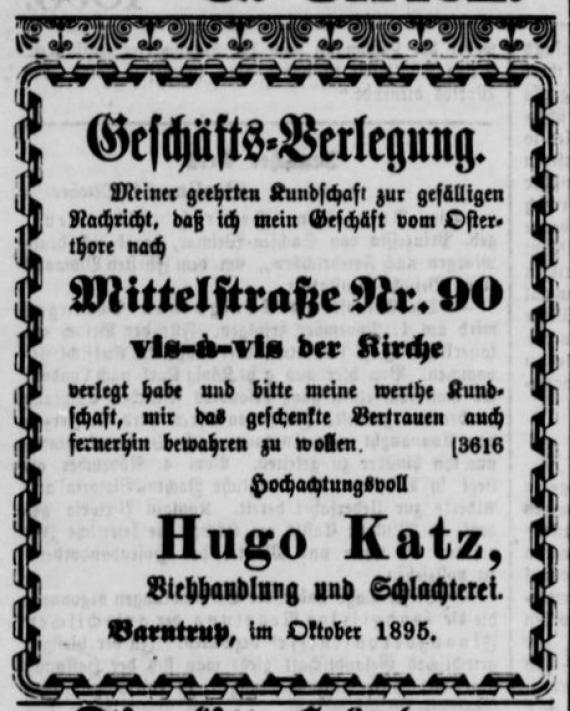 Hugo Katz Umzug