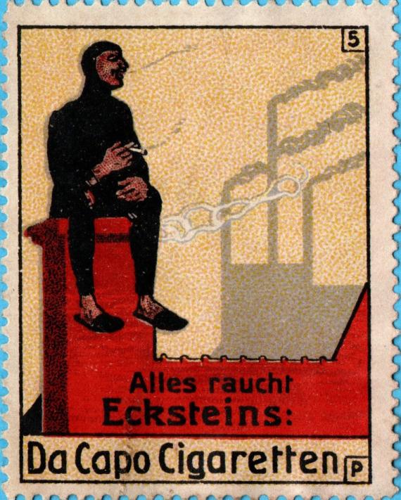 Werbemarke (Vignette) - Eckstein Cigaretten Advertising stamp ( vignette ) - Eckstein - Da Capo Cigaretten