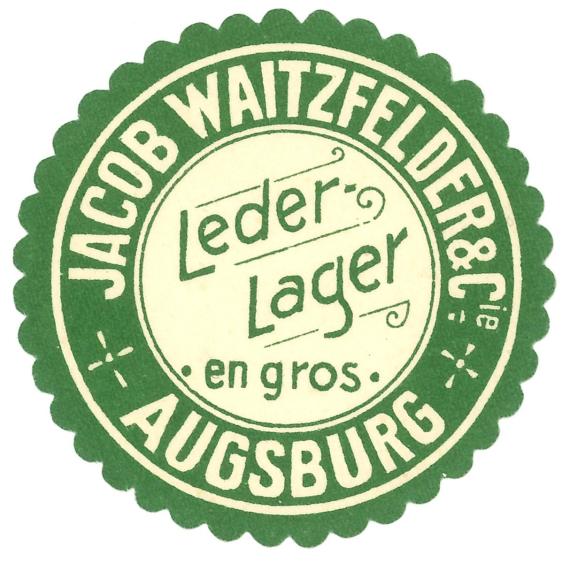 Siegelmarke der Firma „Jacob Waitzfelder & Cie.“, um 1900