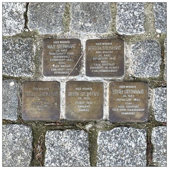 Stolpersteine Familie Max Steinhart