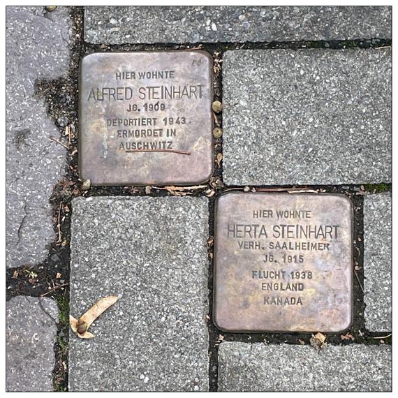Alfred und Herta Steinhart, verh. Saalheimer