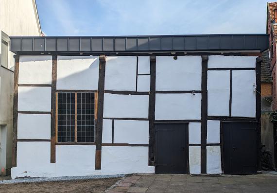 Half-timbered building, formerly a synagogue
