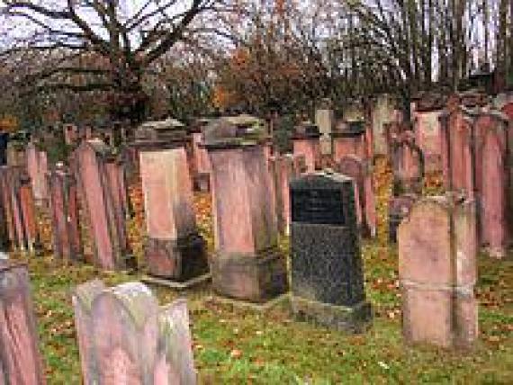 The Jewish cemetery in Alsbach