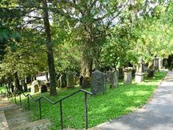 Blick auf den Jüdischen Friedhof