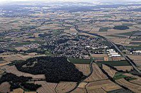 Guldensberg von oben Guldensberg from above