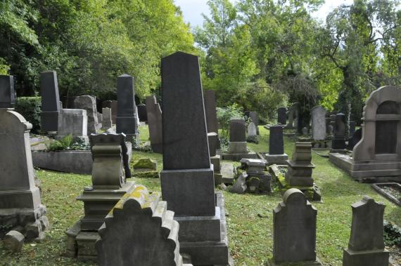 View of the Jewish cemetery