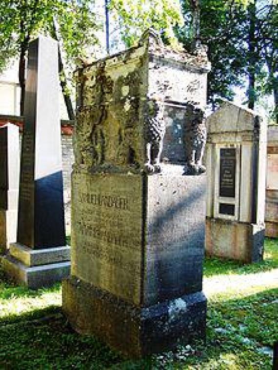 Tomb created by Fritz Landauer for Samuel Landauer