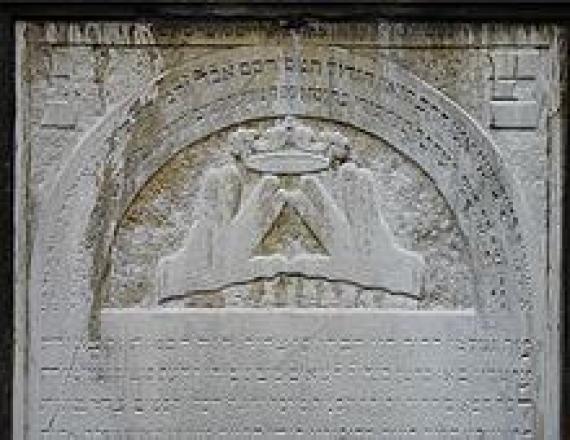 Tombstone of Chief Rabbi Salomon Kohn (1739-1819)in the Old Jewish Cemetery