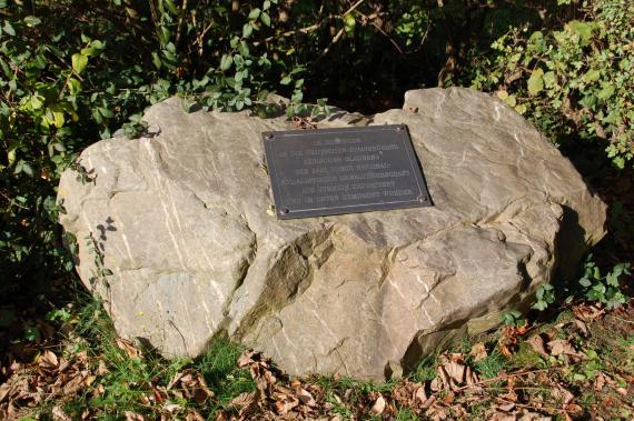 Memorial stone at the Jewish Cemetery