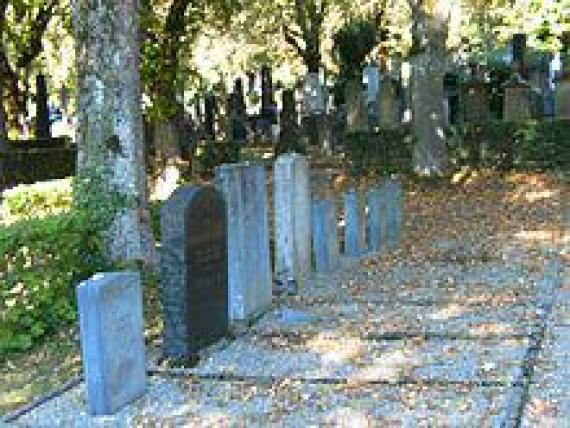 Jewish cemetery in Constance, new part