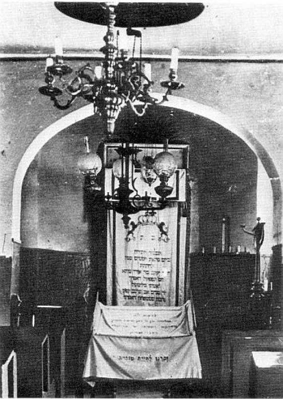 Interior of the synagogue in Alsbach