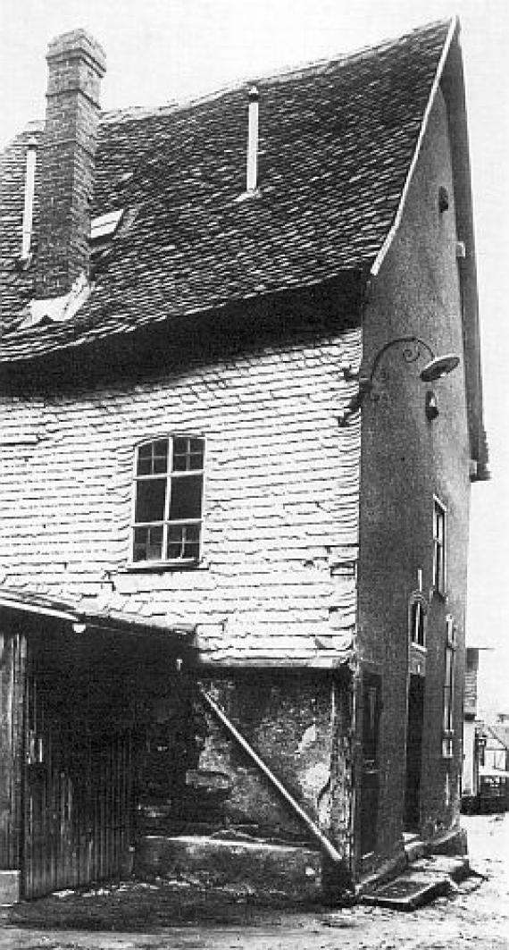 Ehemalige Synagoge Braunfels, 1852 aus einer Scheune zur Synagoge umgebaut, 1938 ausgeräumt