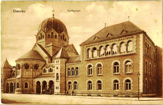 Die Synagoge in Dessau