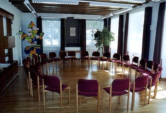 The former prayer room in the Marienpflege in Ellwangen, today used as a conference room. View to the east.