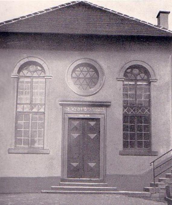 Die Synagoge in Ernsbach um 1930