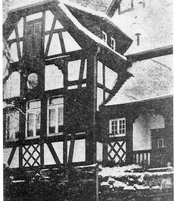 Former synagogue building in Falkenstein after renovation and reconstruction (photo from 1967)