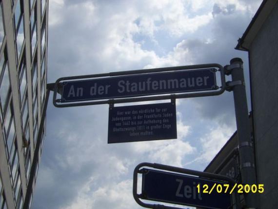 Shot of the sign against a cloudy sky