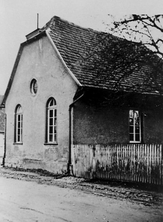 Die Synagoge in Neufreistett um 1930