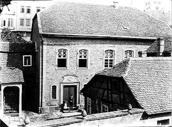 Historisches Foto der Synagoge in Gelnhausen