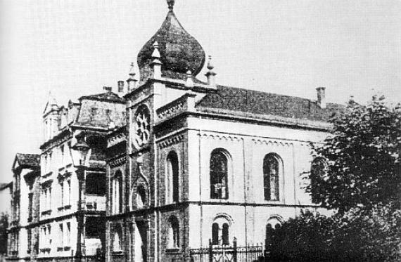 Ehemalige (orthodoxe) Synagoge in der Steinstraße in Gießen.