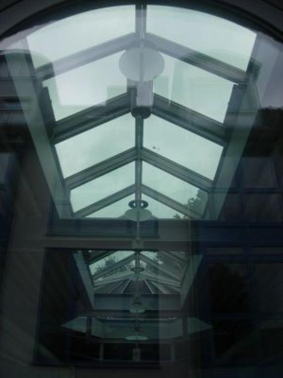 The new glass roof