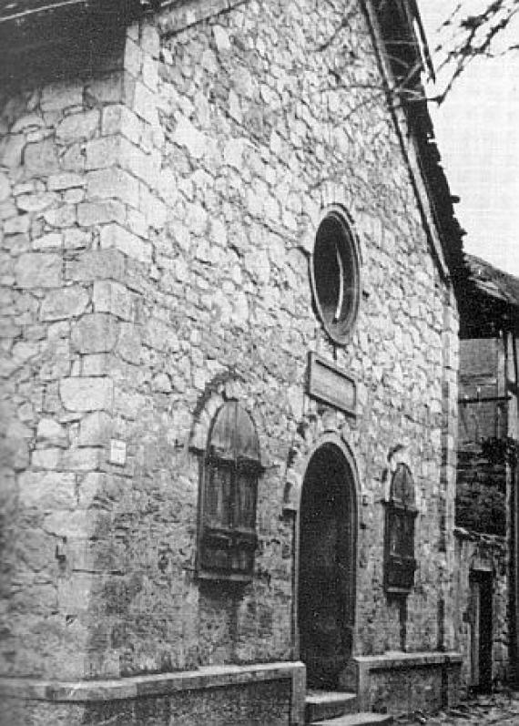 Die ehemalige Synagoge in Gross-Umstadt (vor 1970)