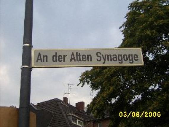 Street sign near